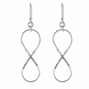 Sterling Silver Infinity Symbol Dangle Earrings - Infinite Charm
