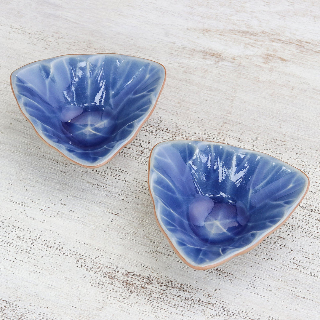 Luxe Leaves in Blue