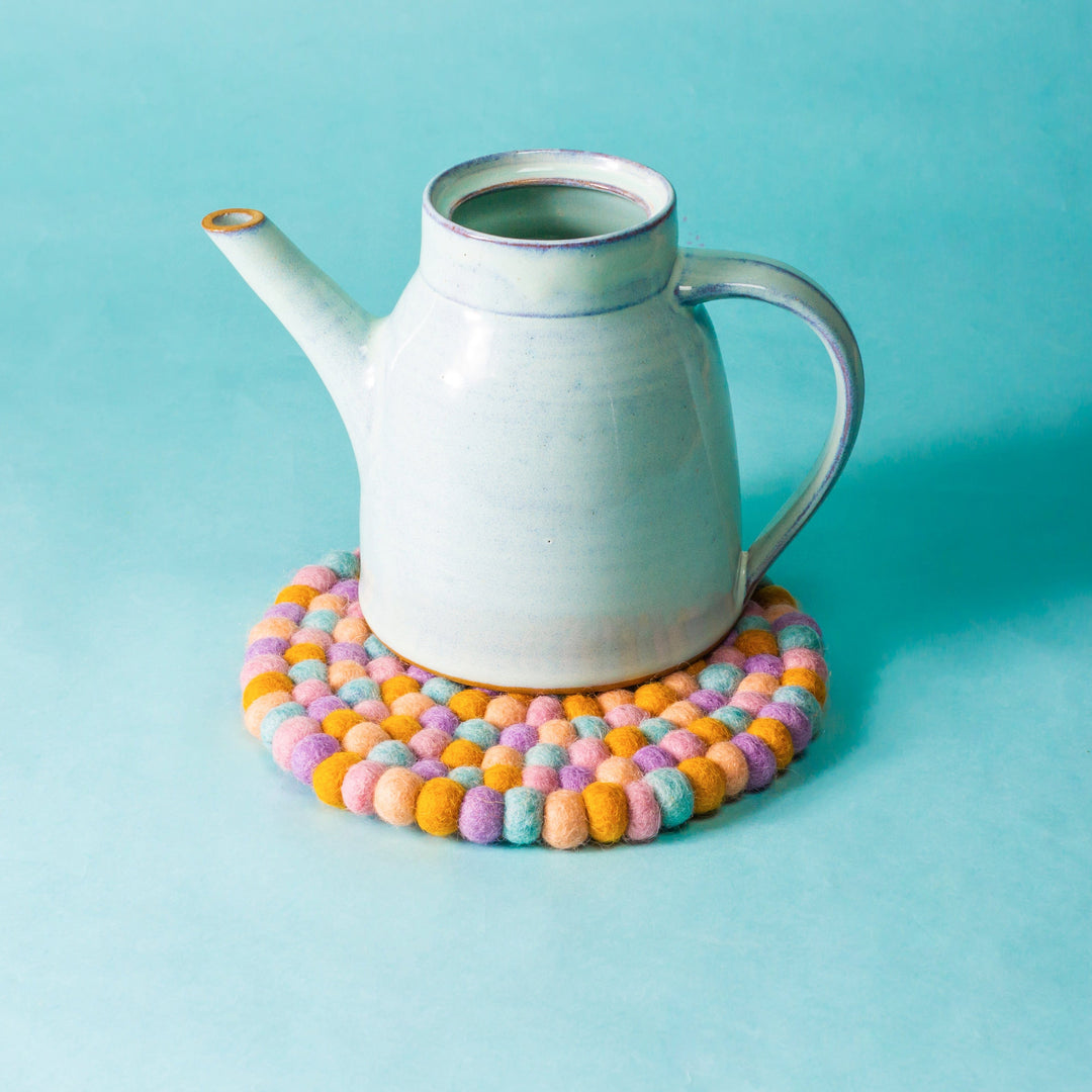 Felt Pom Pom Trivet - Springtime