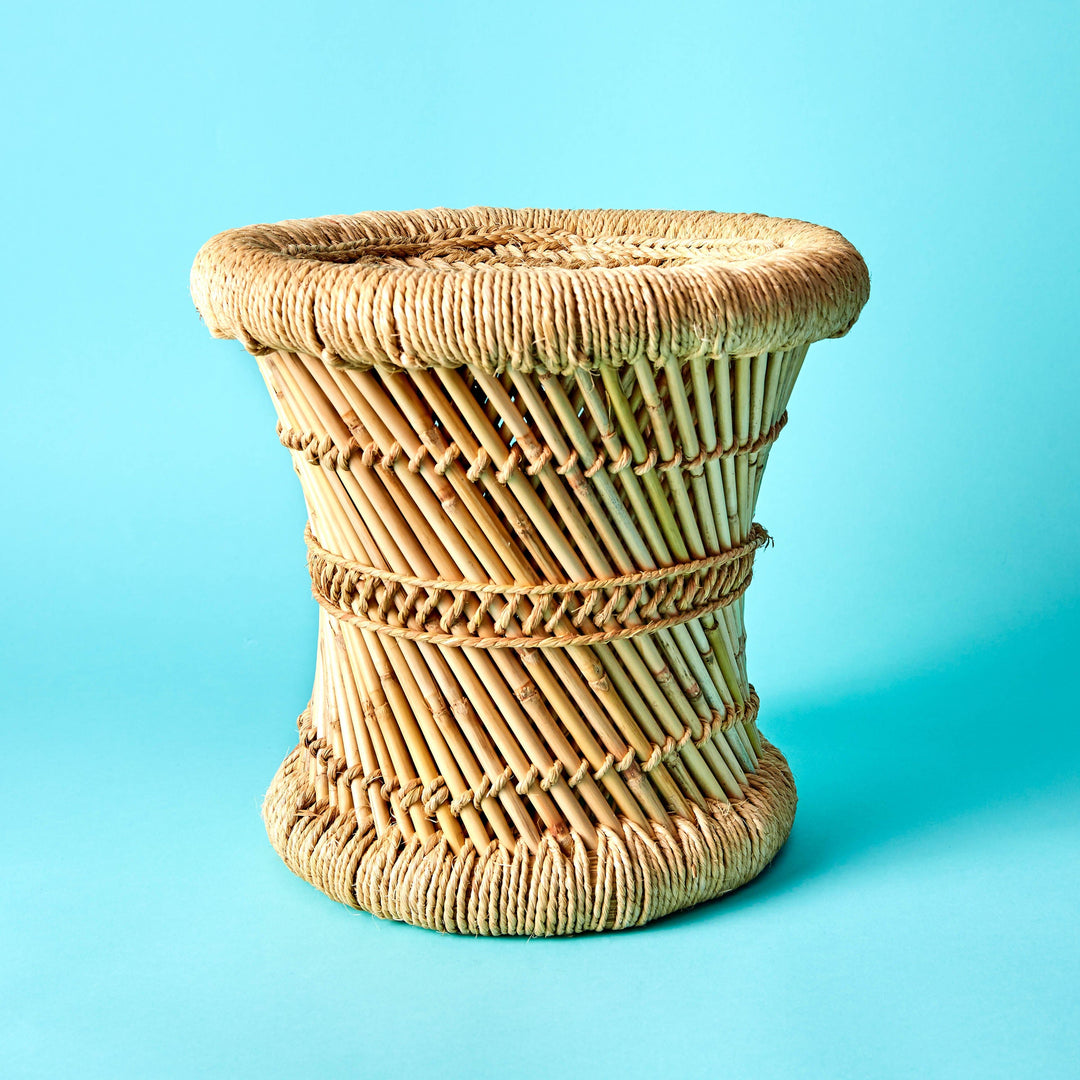 Sarkanda Rattan Stool