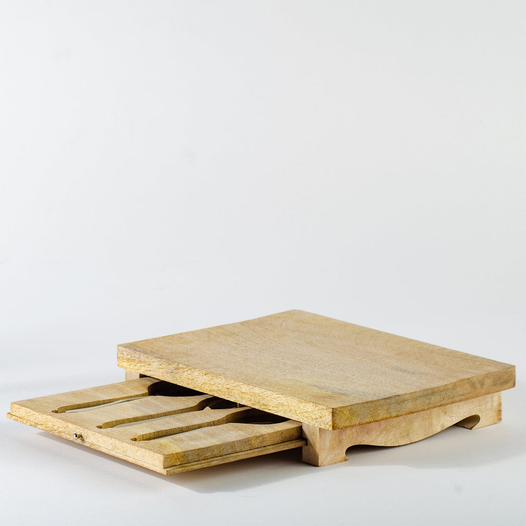 Charcuterie Board with Cheese Knives