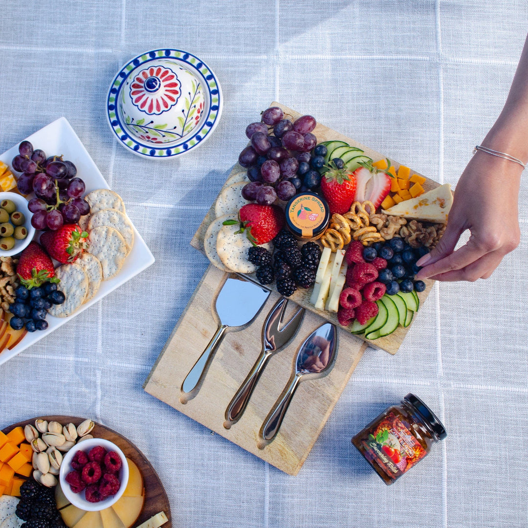 Charcuterie Board with Cheese Knives