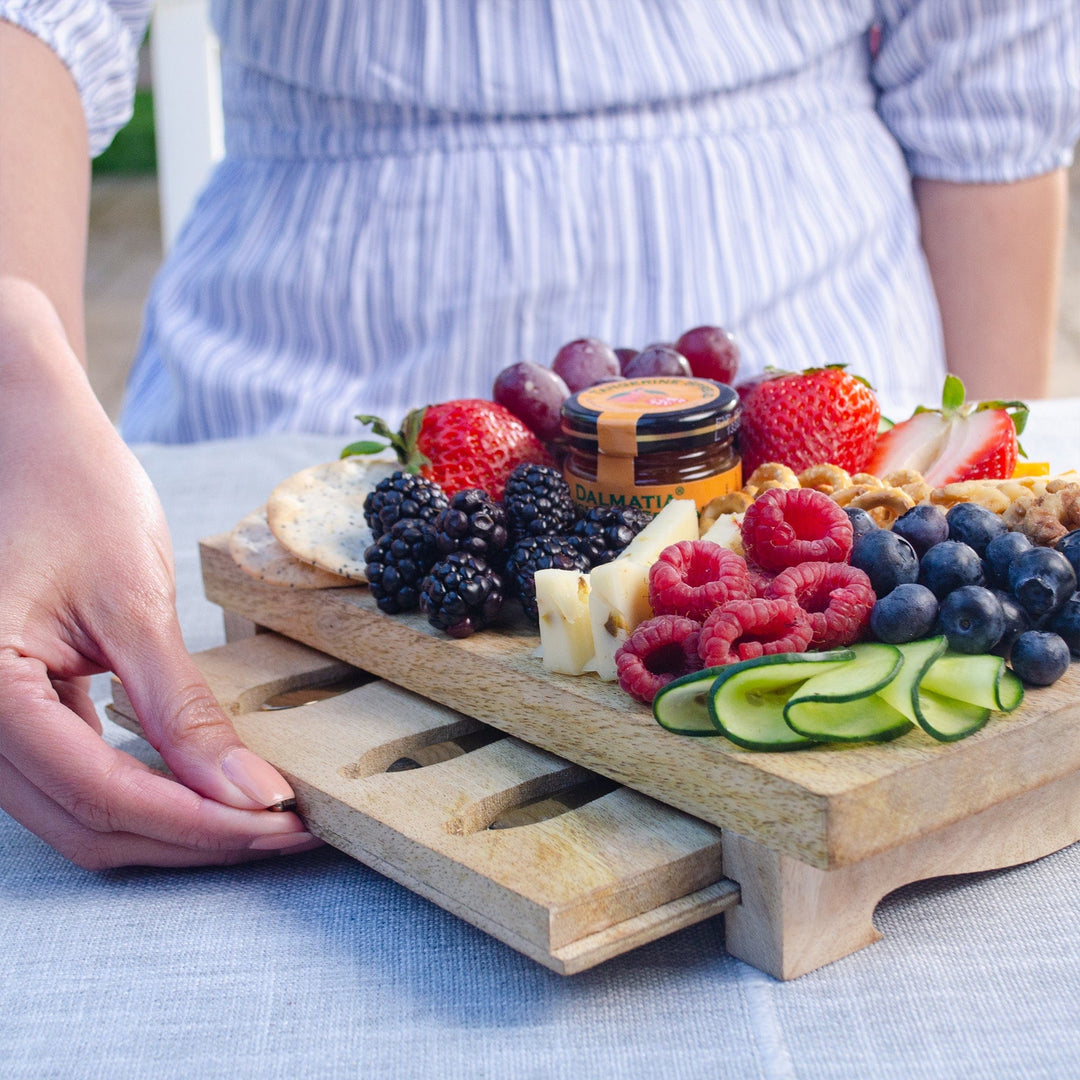 Charcuterie Board with Cheese Knives