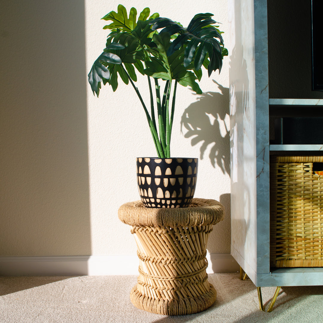 Sarkanda Rattan Stool