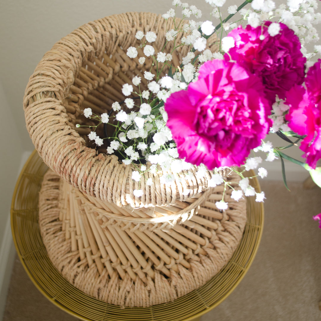 Sarkanda Rattan Stool