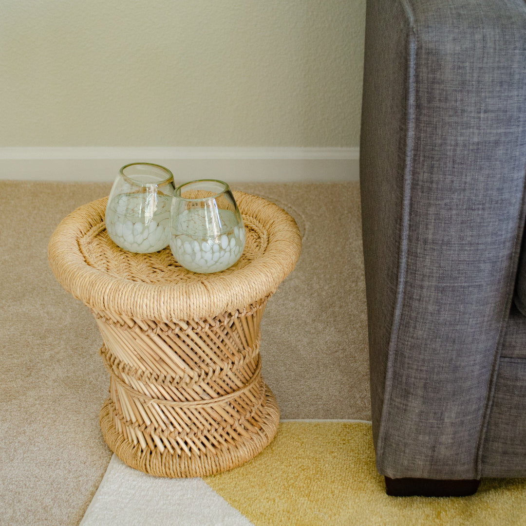 Sarkanda Rattan Stool