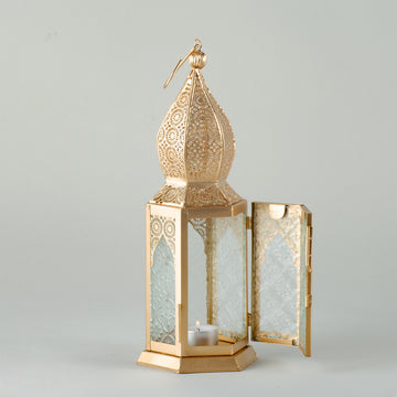 Large Hanging Lantern - Gold