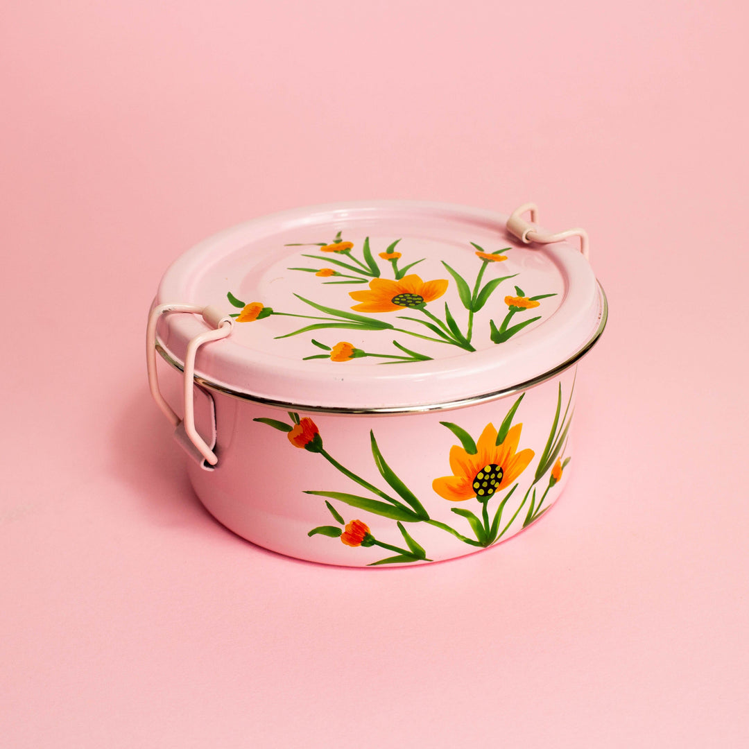 Round Tiffin - Pink Floral