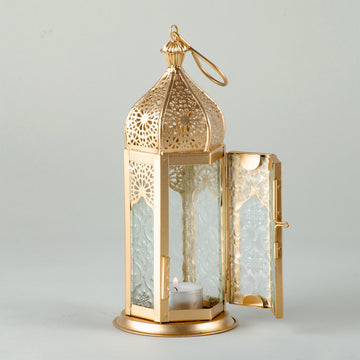 Medium Hanging Lantern - Gold