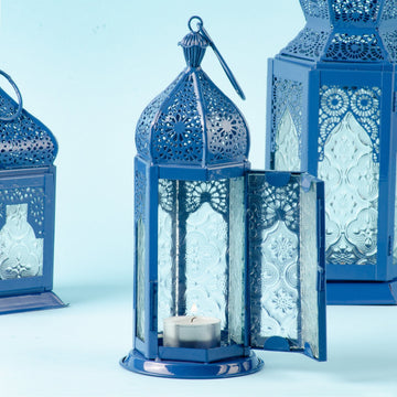 Medium Hanging Lantern - Classic Blue