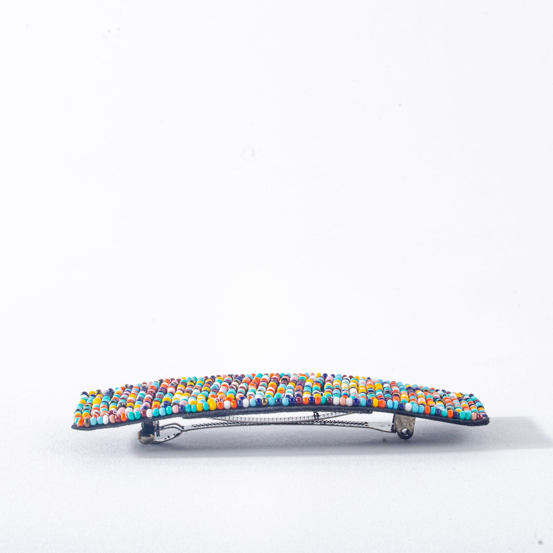 Multi Beaded Hair Barrette