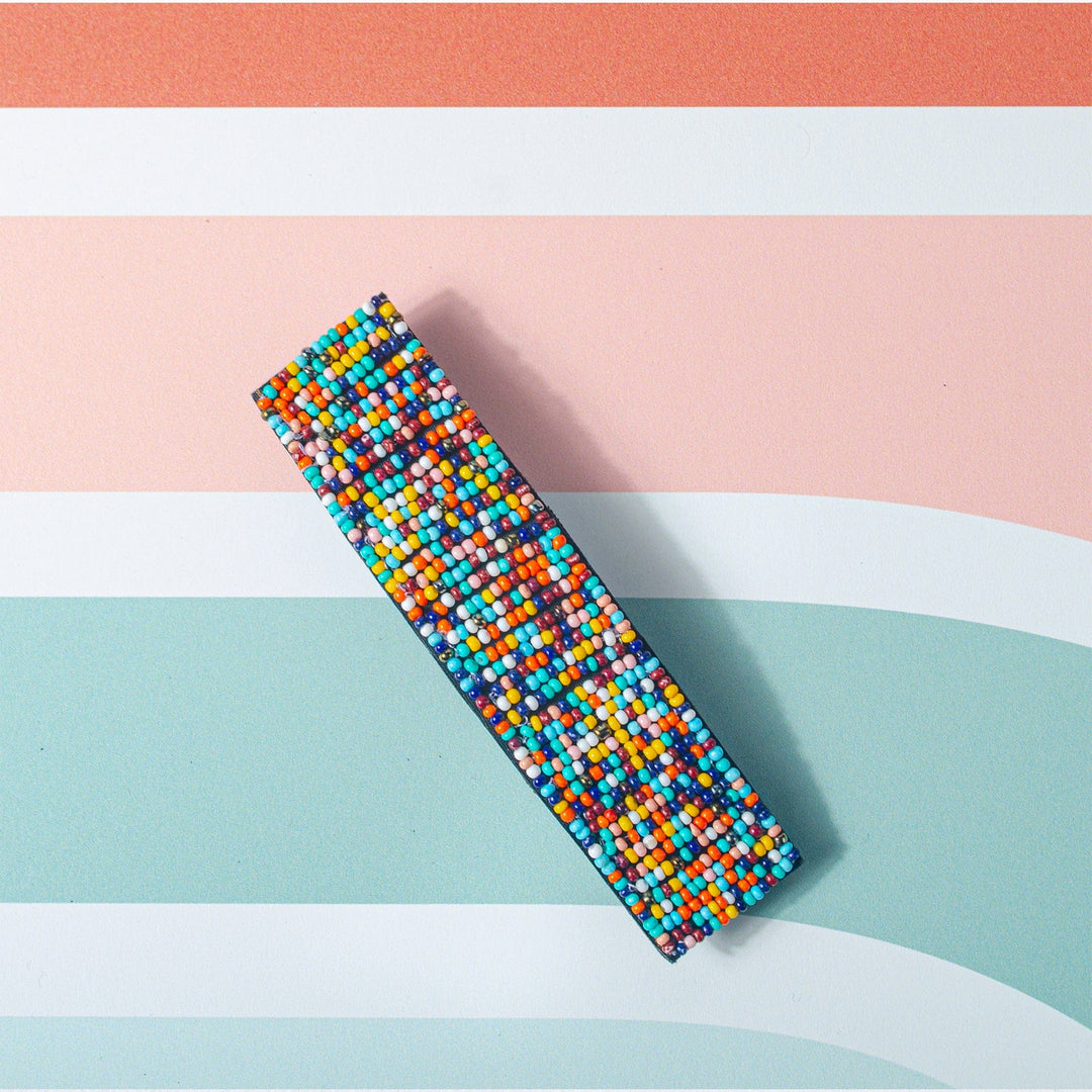 Multi Beaded Hair Barrette