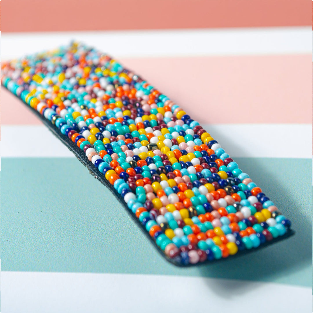Multi Beaded Hair Barrette