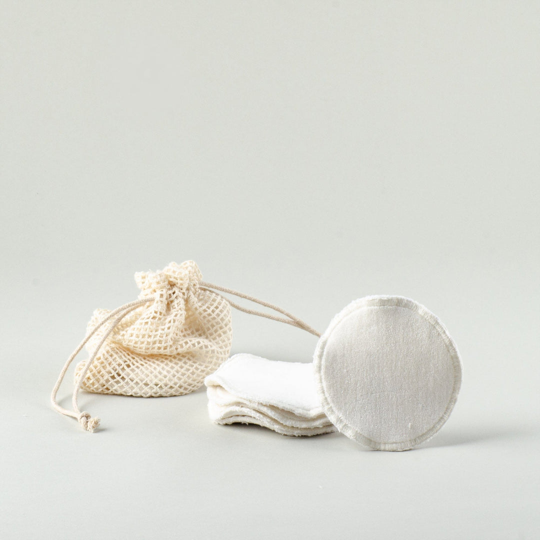 Reusable Cotton Rounds with Bag - Set of 8