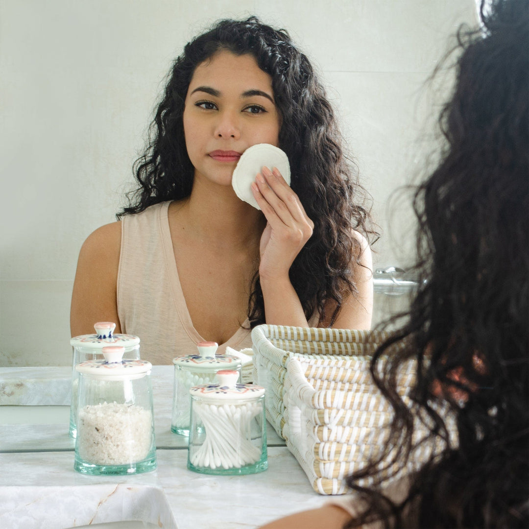 Reusable Cotton Rounds with Bag - Set of 8