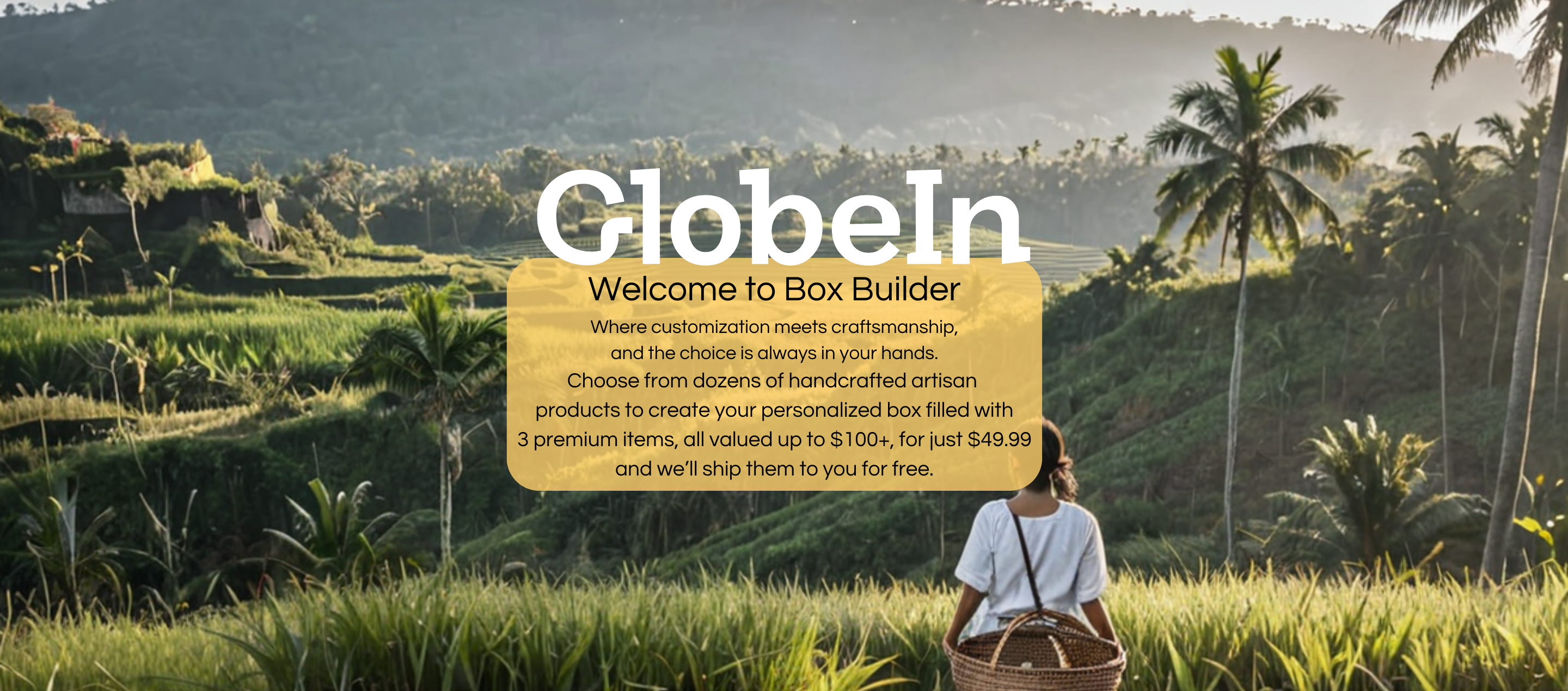 Box Goplen Box Builder Welcome Flow – GlobeIn
