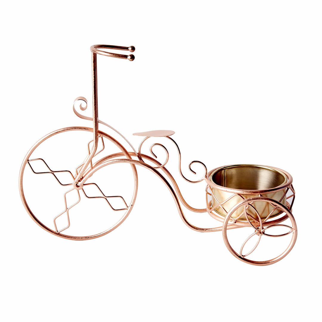 Whimsical Cycle Planter - Copper