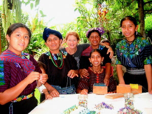 Colorful Beaded Wrap Bracelet Hand-Woven in Guatemala - Fertile Land