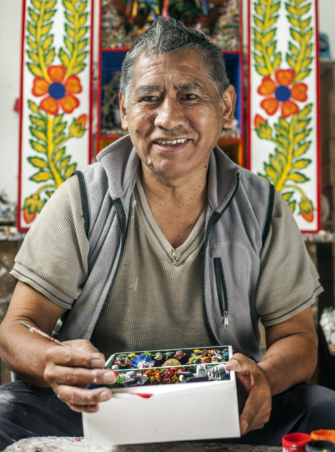 Handcrafted Mini Retablo Wall Hanging from Peru - Peruvian Customs