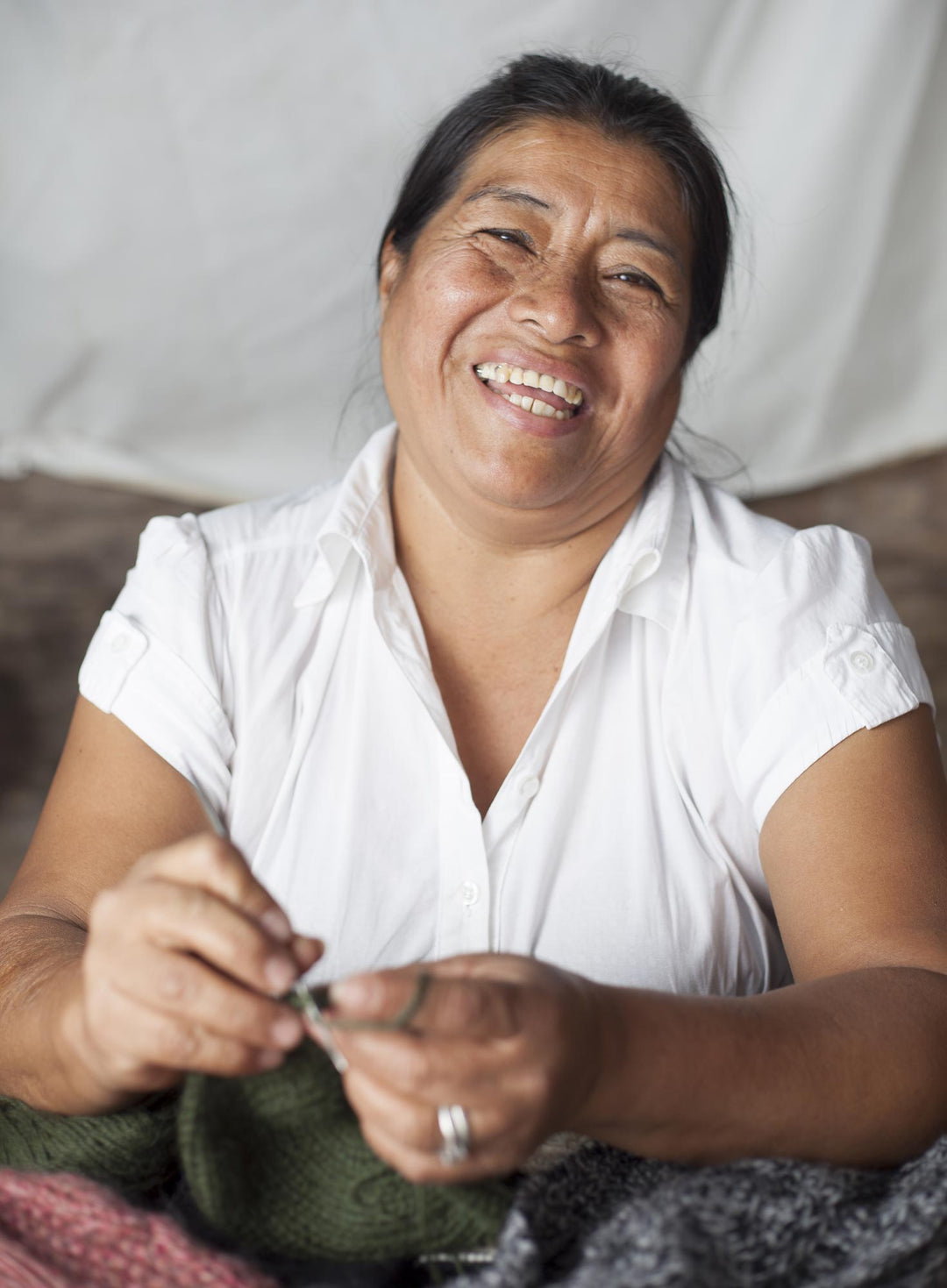 Hand-Crocheted Crimson Alpaca Cozy Winter Hat - Crimson Stars Align