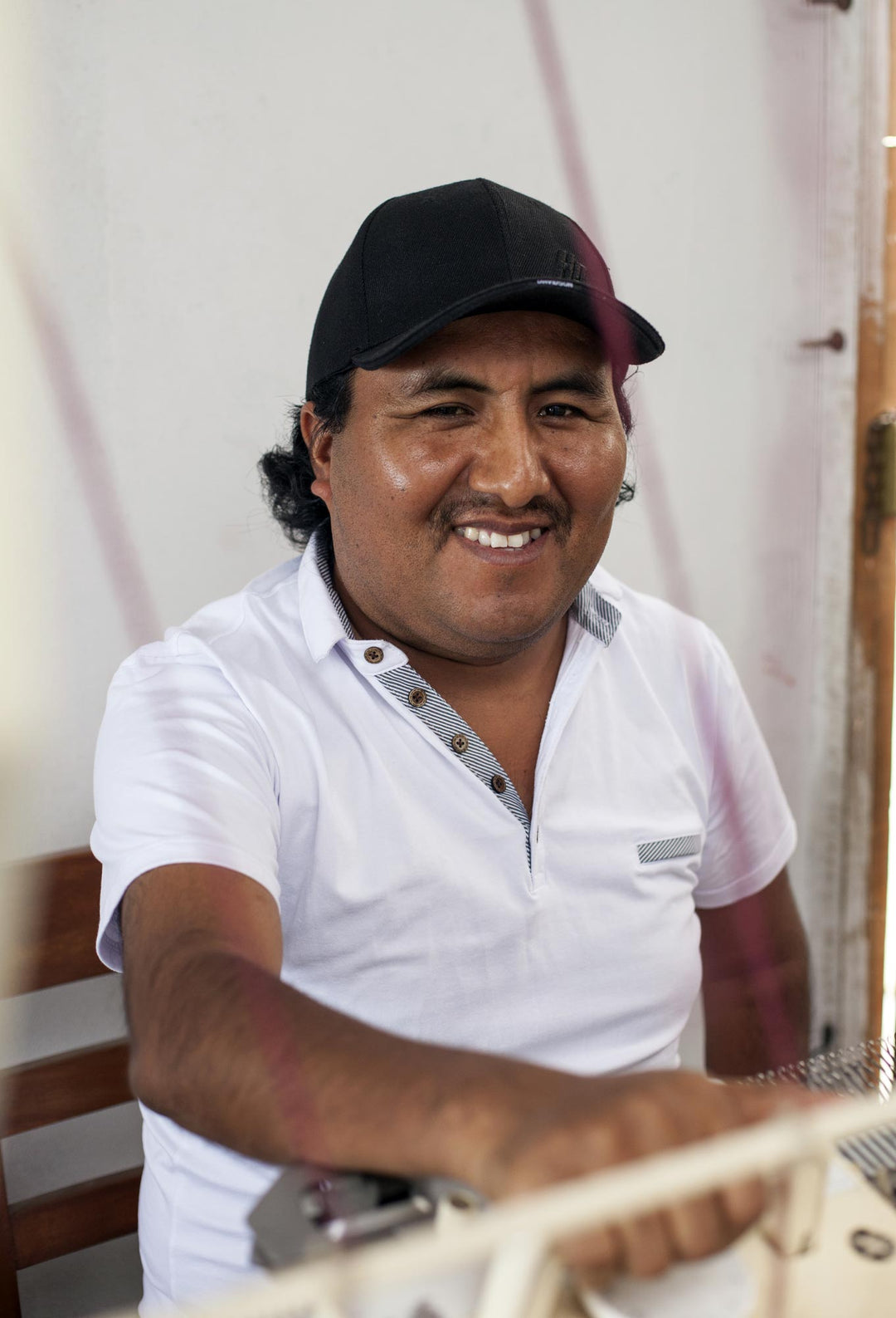 Traditional Knit Ivory Alpaca Hat from the Andes - Andean Nature