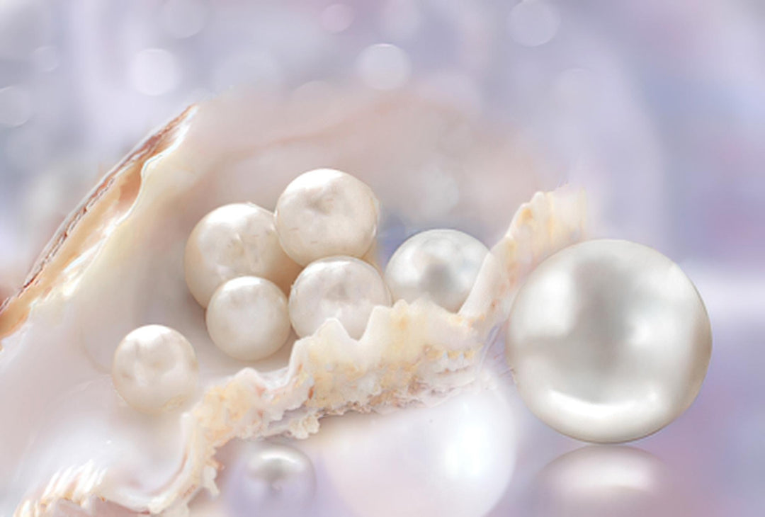 Sterling Silver and Cultured Pearl Domed Ring - Blue Moon