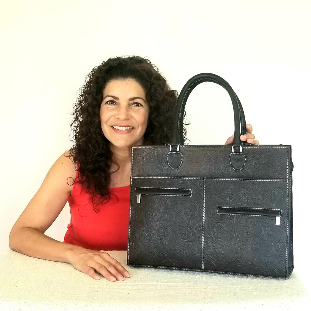 Artisan Crafted Tobacco Brown Leather Small Tool Roll Bag - Ready for the Job