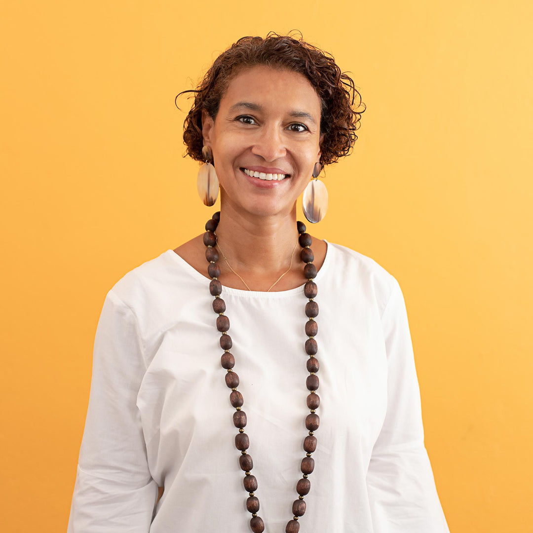 Natural Horn Drop Earrings - Bianka