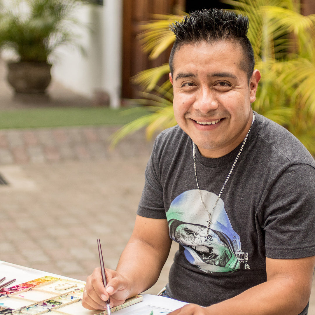 Watercolor Painting of Hummingbird - Between Colors