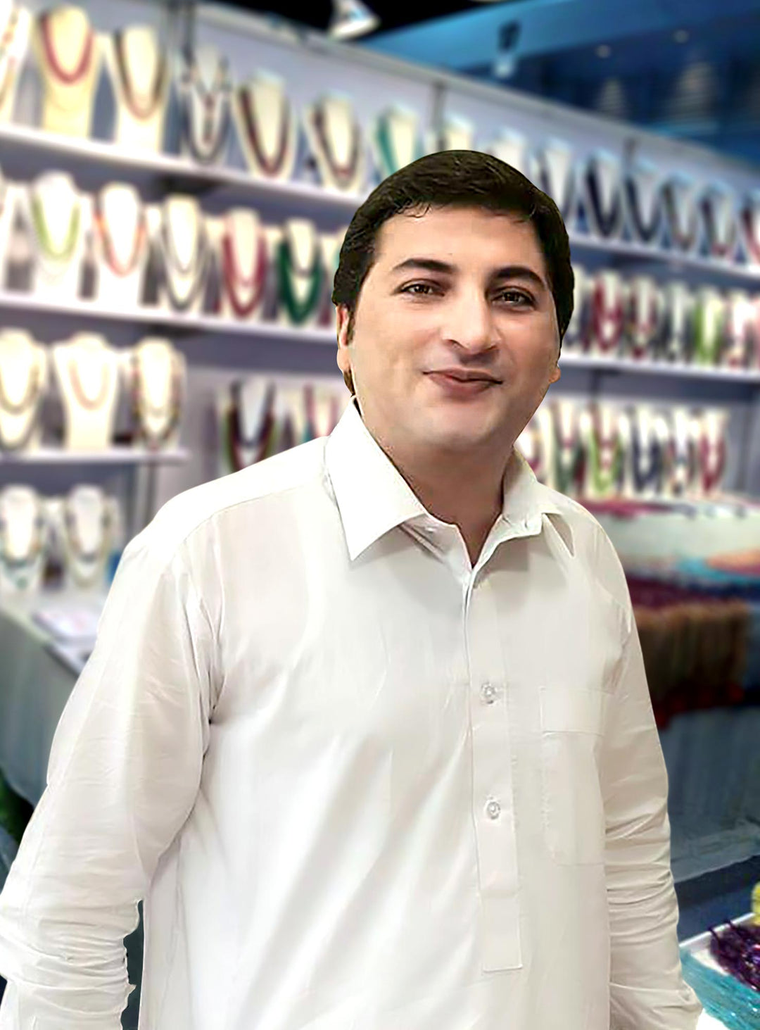 Pair of Rhodochrosite Tourmaline Beaded Stretch Bracelets - Double Spell