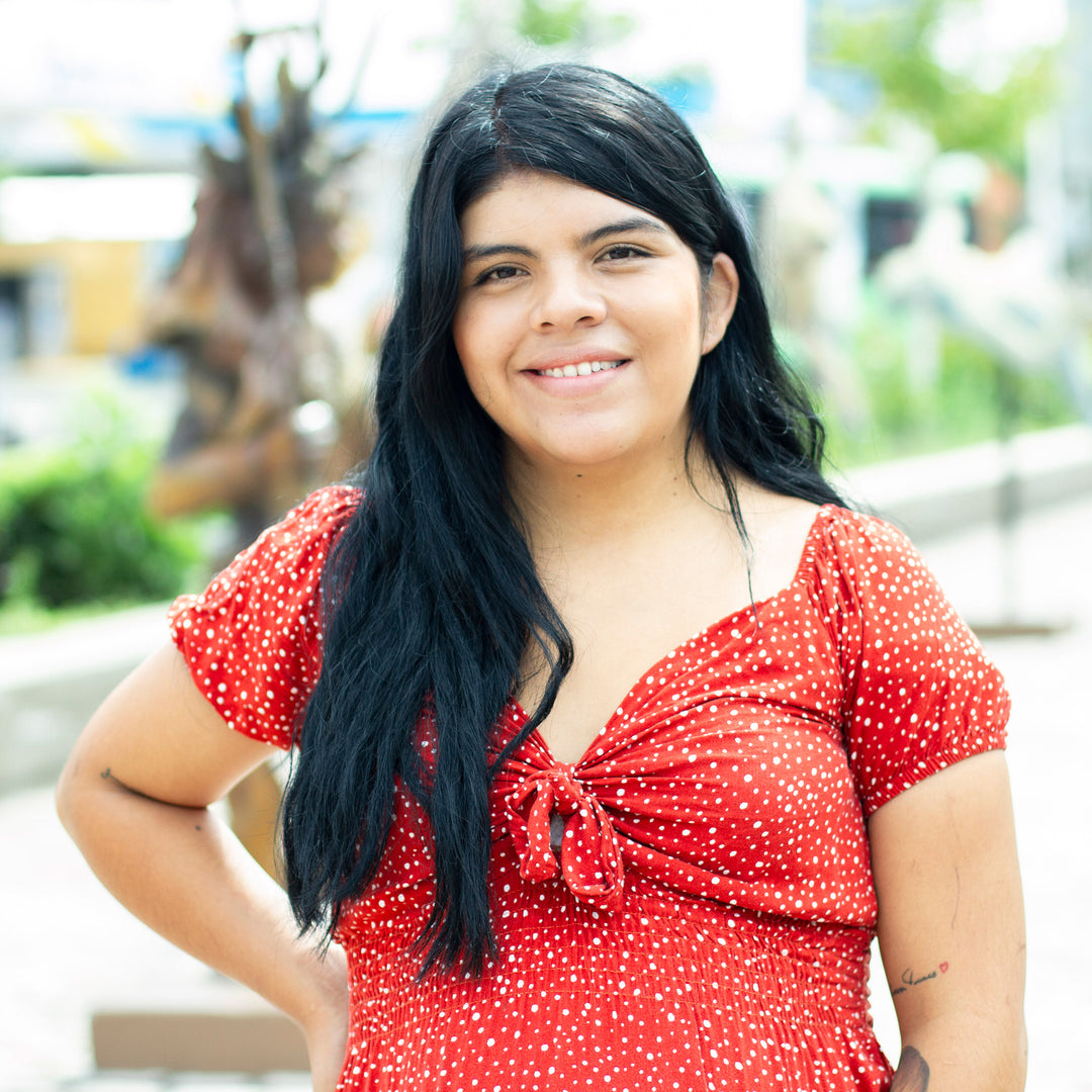 Mexican Recycled Glass Cocktail Stirrer with Cactus - Celebration Cactus