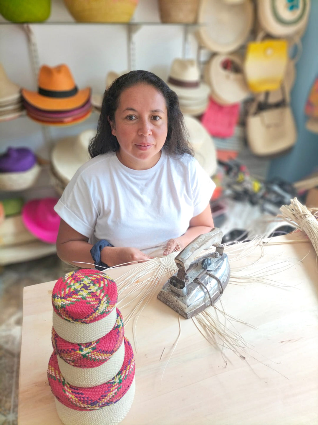 Handwoven Natural Fiber Colorful Baskets From Colombia - Nests of Nariño