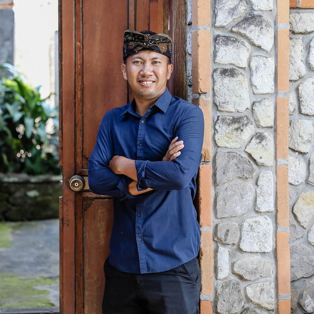 Octopus-Themed Sterling Silver Button Earrings from Bali - Octopus Greetings