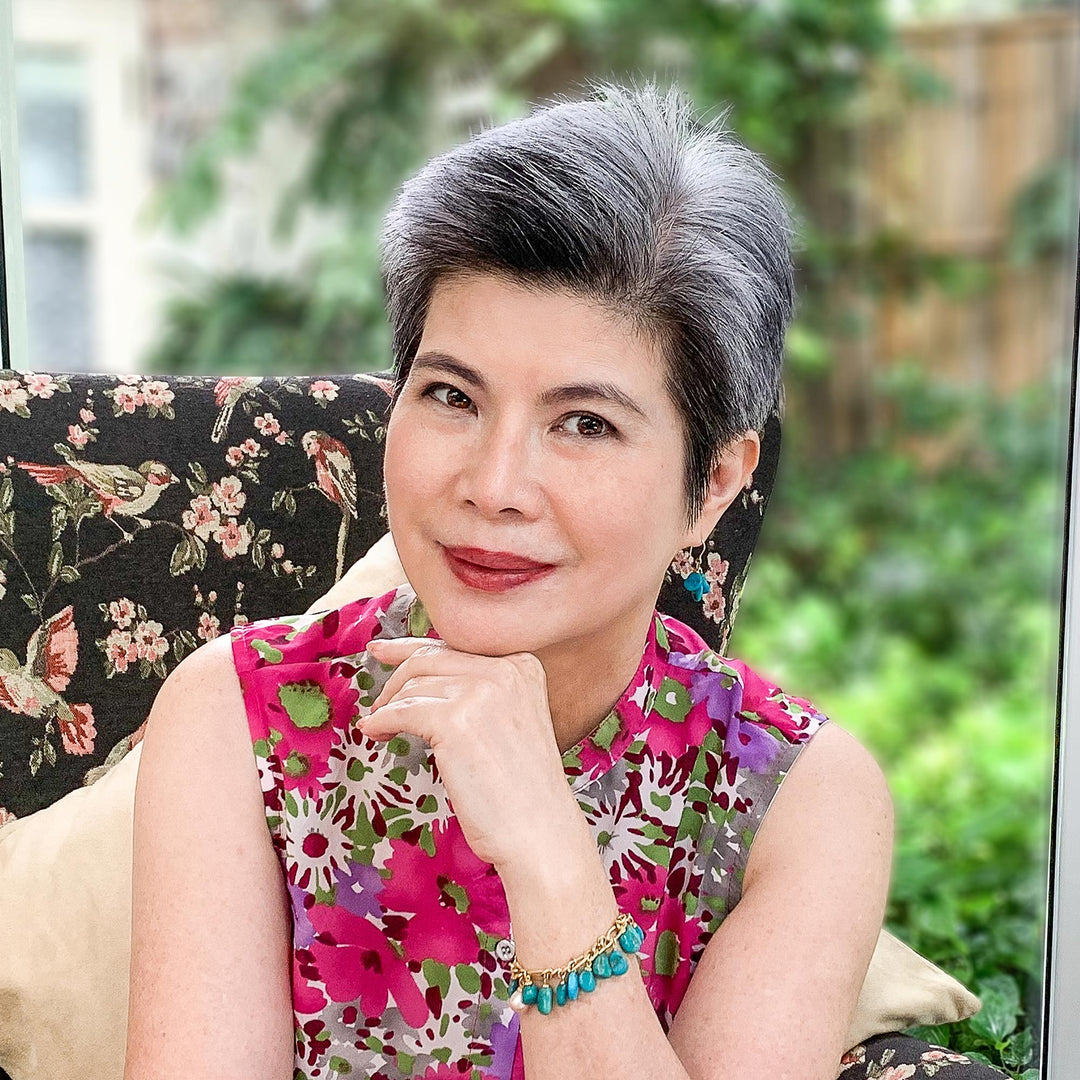 Gold Plated Brass Earrings in Green and Red from Thailand - Proud Beauty in Red