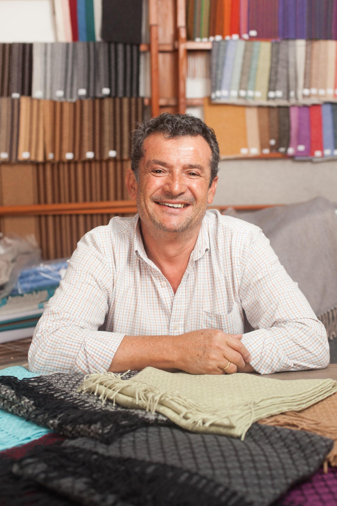 Warm Alpaca Blend Throw Crafted in Peru - Cozy Combination in Flame