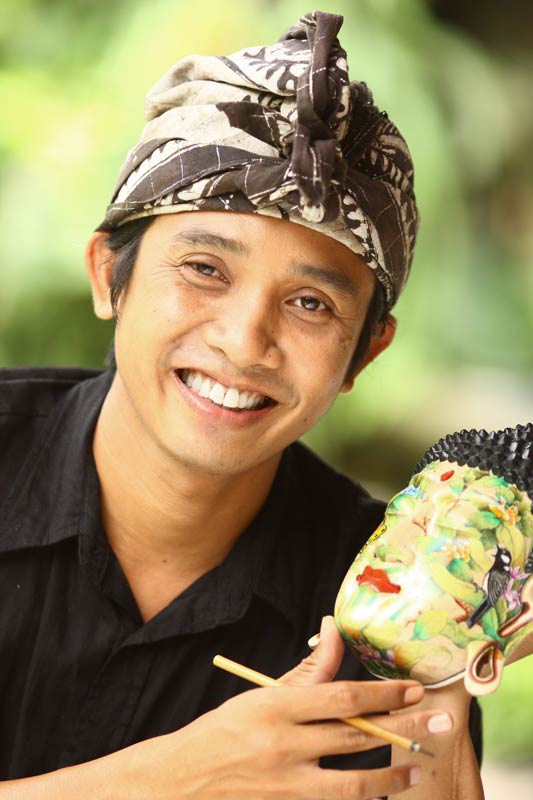 Hand Made Wood Sculpture - Buddha in Meditation