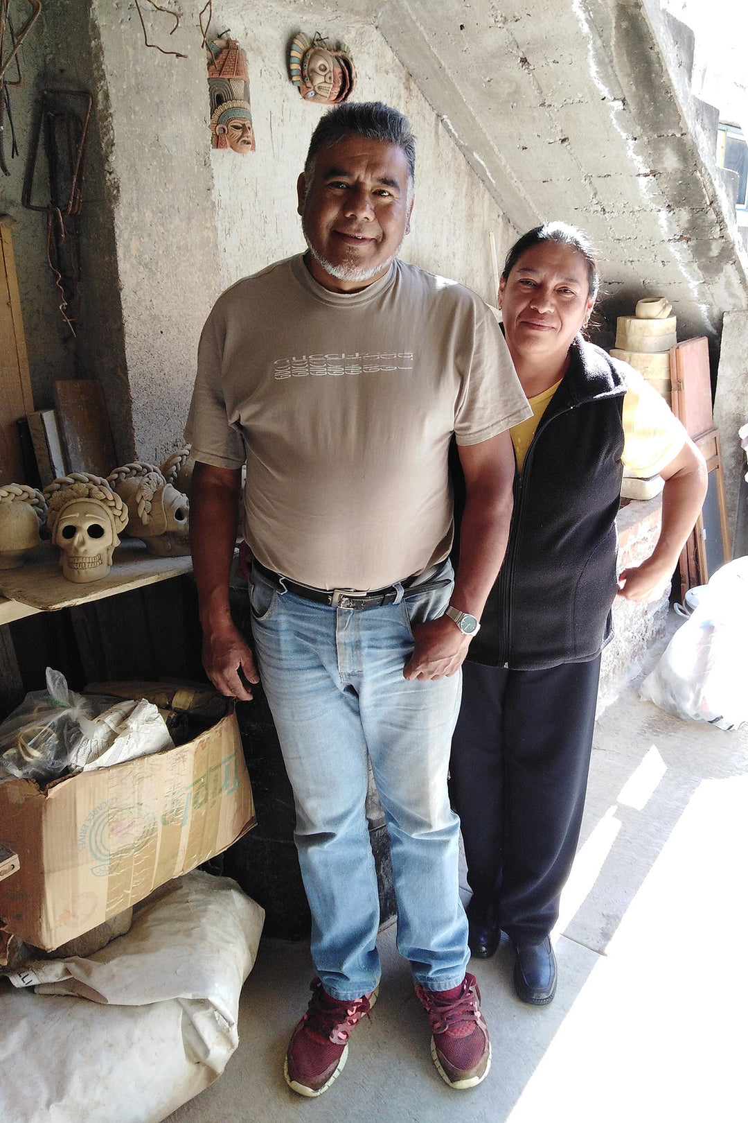 Handcrafted Archaeological Ceramic Aztec Sculpture - God of Rain and Lightning