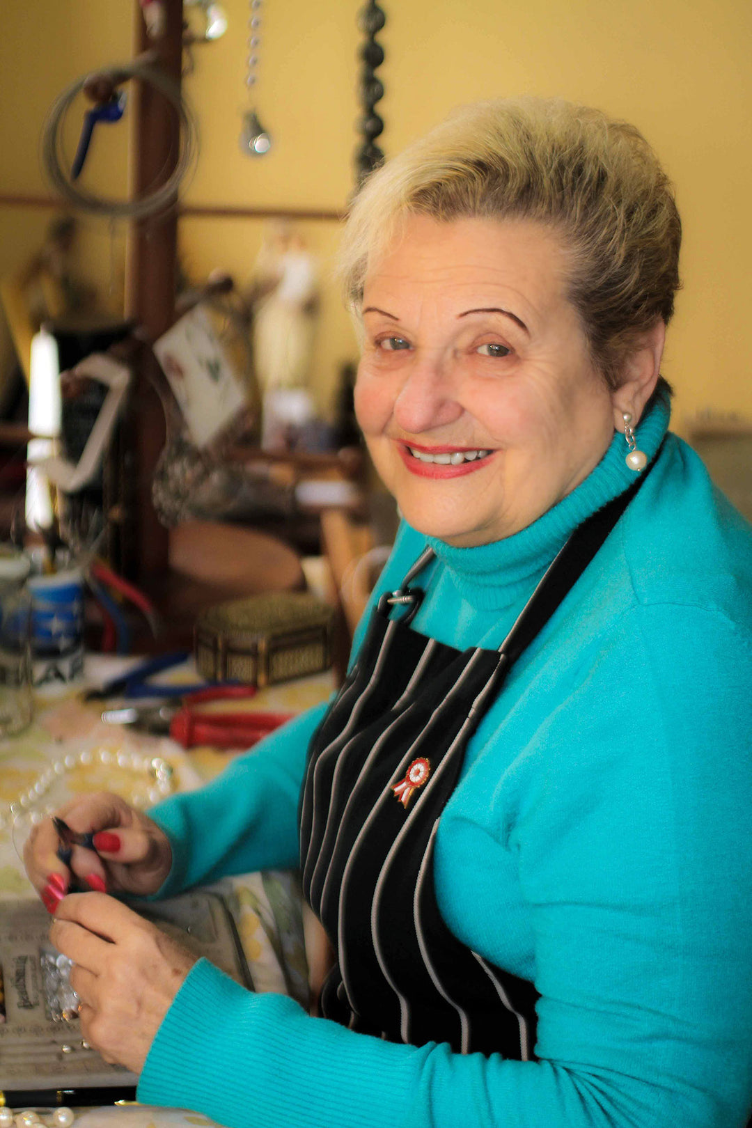 Artisan Crafted Sterling Silver Drop Earrings - Sleek Stirrups