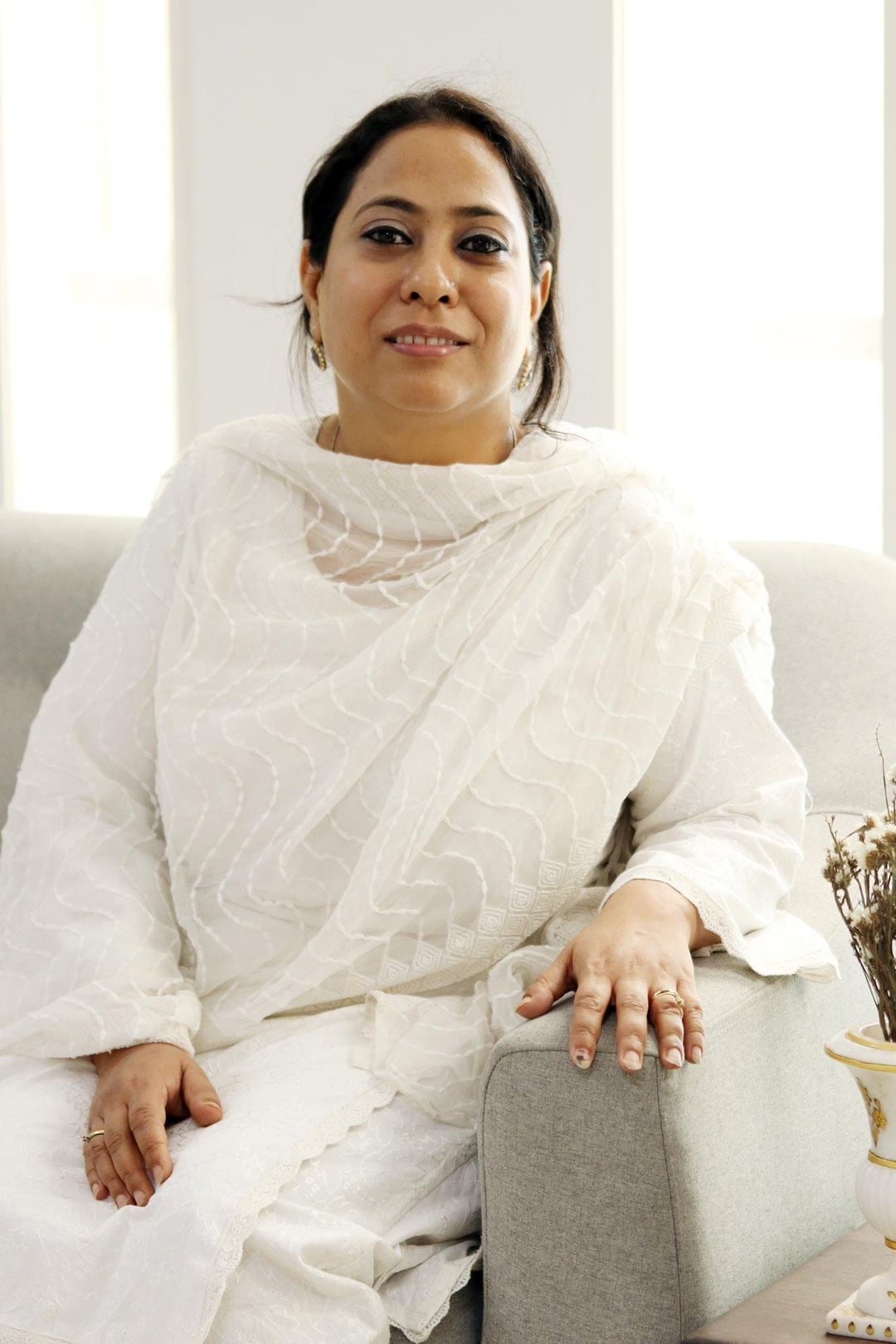 Floral Cotton Cushion Covers with Tassels from India (Pair) - Chic Bouquet