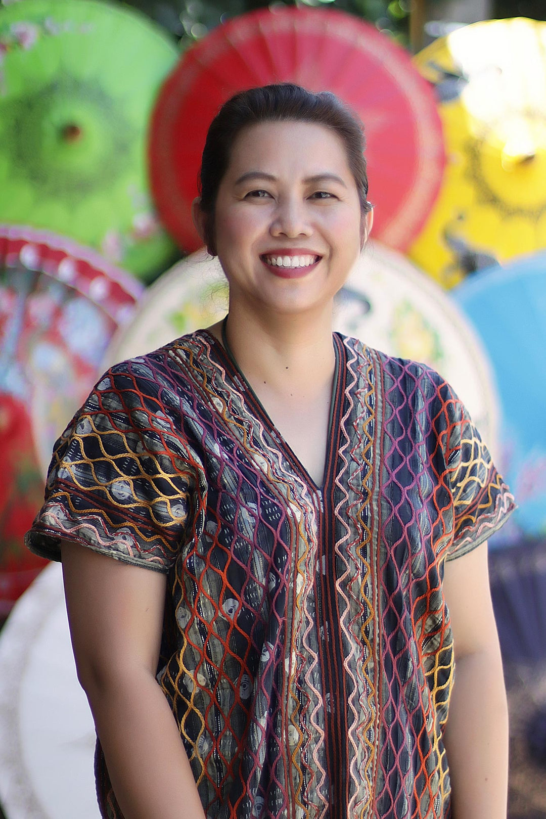 Hand Made  Embroidered Cotton Blouse - Dance
