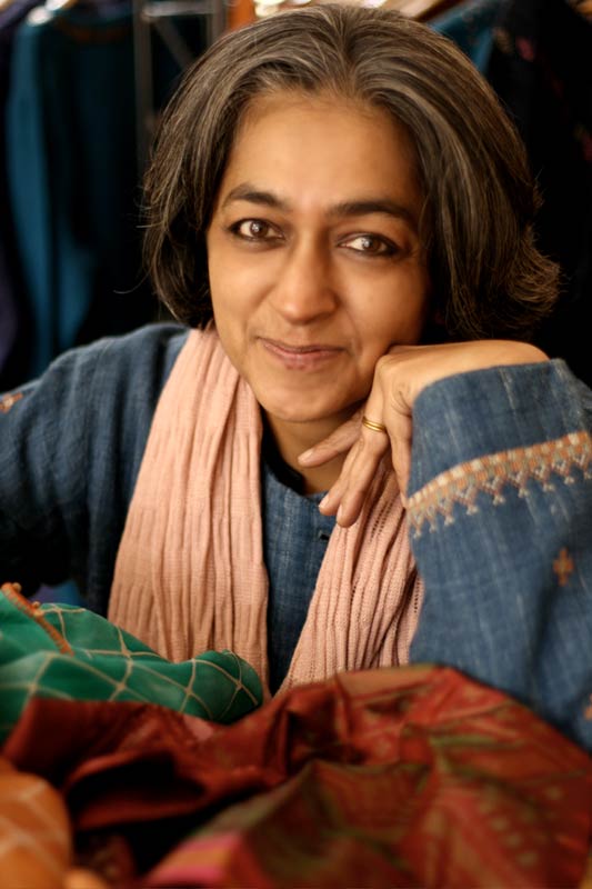 India Handwoven Cotton Blouse  - Blue Cloud