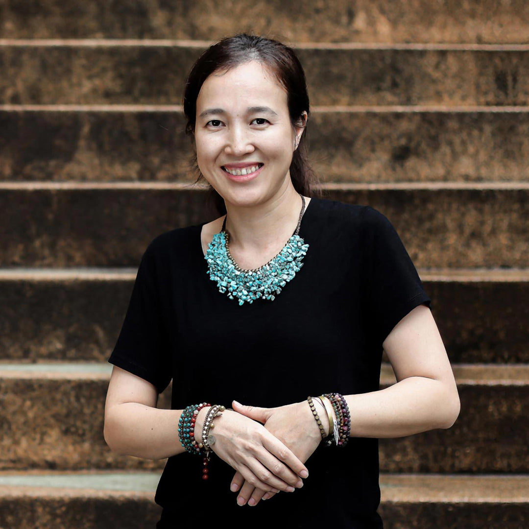 Multi-Gem Beaded Torsade Bracelet Crafted in Thailand - Thai Mood