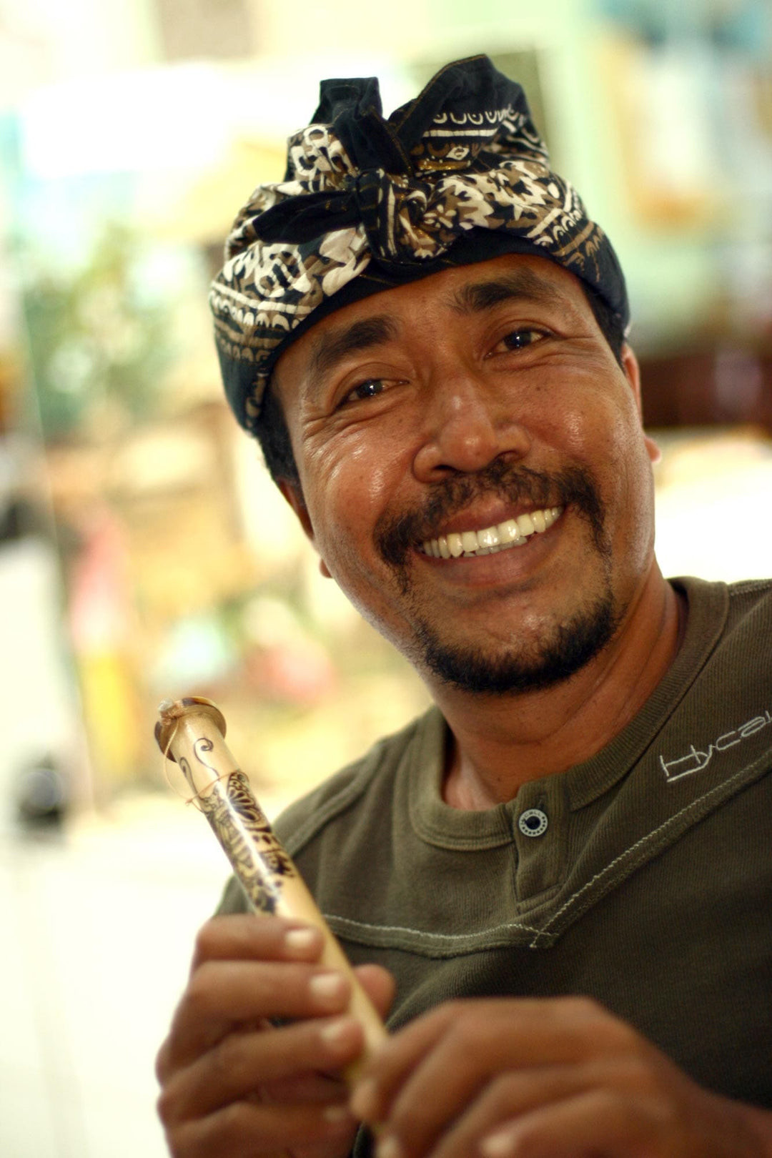 Hand Crafted Barong Bamboo Flute - Melodious Barong