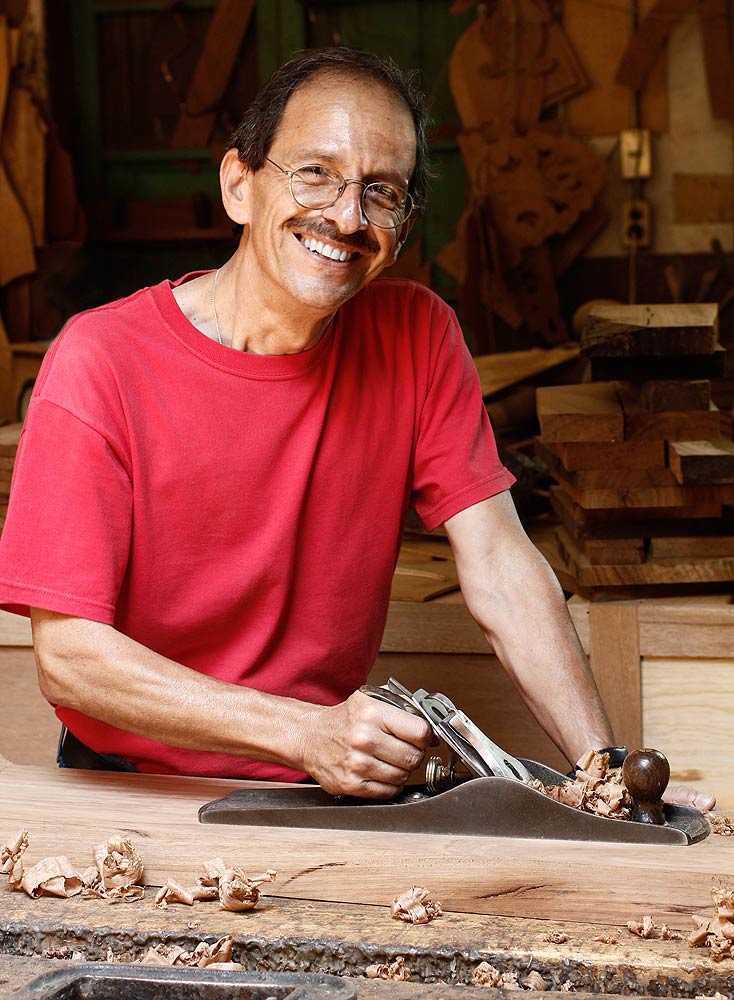 Artisan Crafted Cedar Wood Modern Wall Crucifix - Jesus Our Savior