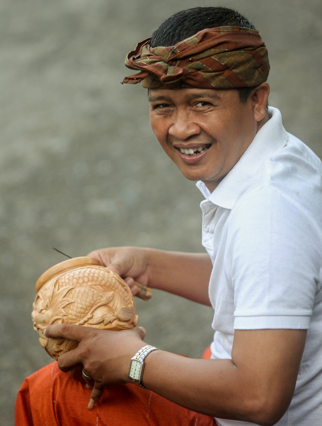 Hand-Carved Natural Suar Wood Sculpture of Hatching Cobra - The Baby Cobra