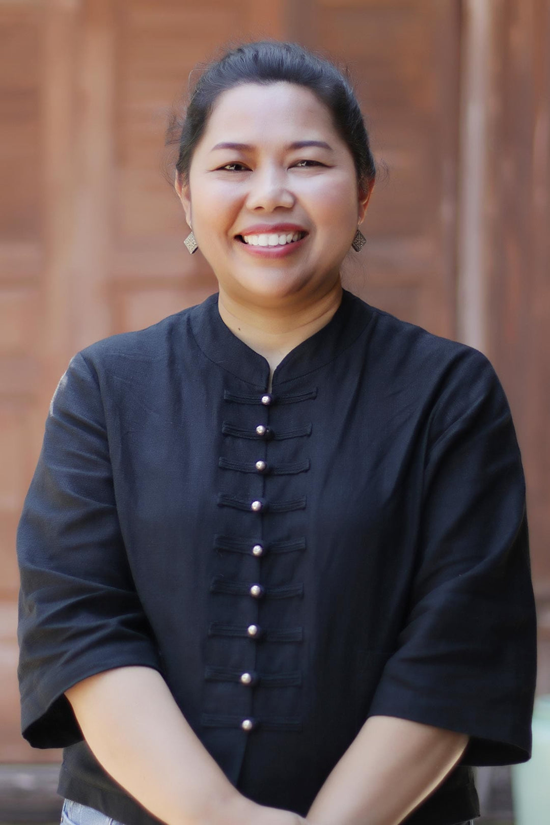 Gilded Blue Benjarong Porcelain Lidded Mug from Thailand - Thai Dream