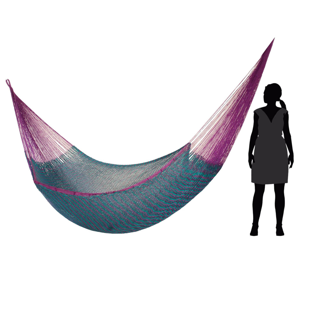 Striped Rope Hammock (Double) - Royal Pheasant