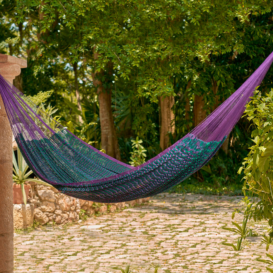 Striped Rope Hammock (Double) - Royal Pheasant