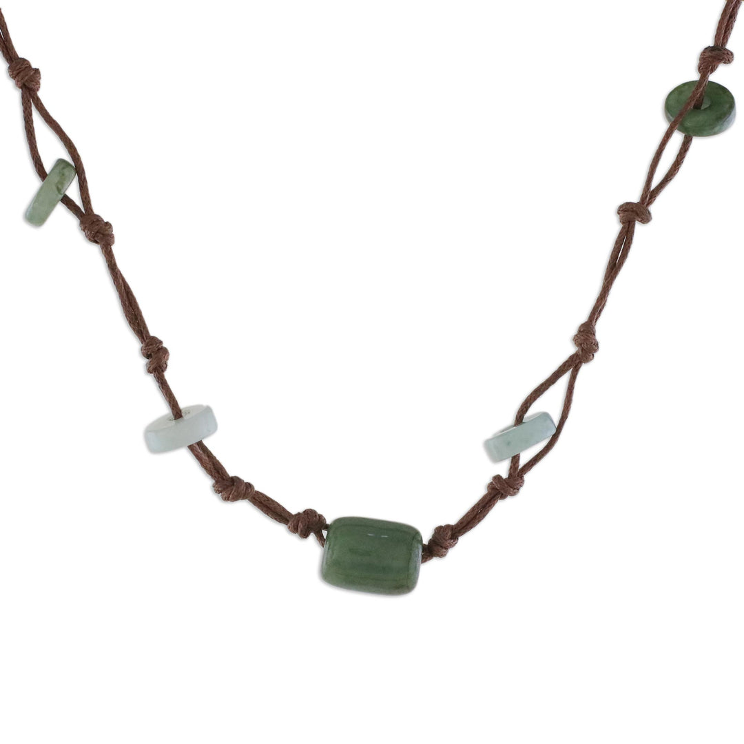 Beaded Jade Necklace - Harmonious Life