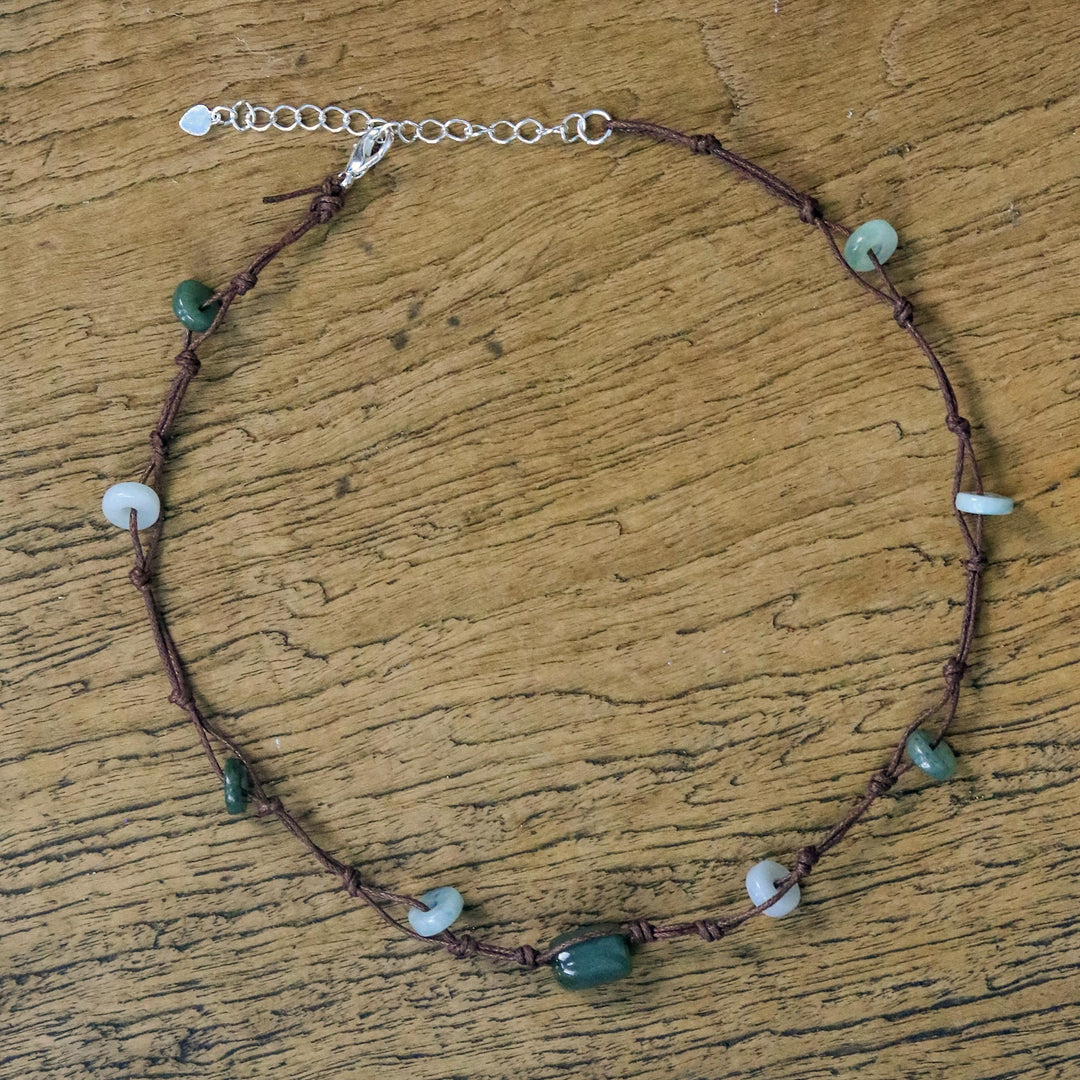 Beaded Jade Necklace - Harmonious Life